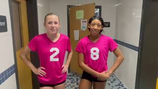 Postgame Interview Gretna volleyballs Brooklyn Layne and Anayia Irvine [upl. by Caty]