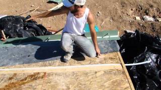 How to Build an Earthship Metal Roof  Part II [upl. by Aihcsrop91]