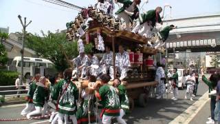 平成22年 神戸市東灘区本住吉神社例大祭本宮7呉田區会館前1 [upl. by Saba]