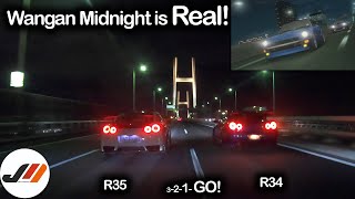 Wangan Midnight Real Roads Shutoko GTR R34 amp R35 Drive Mid Night Connection  JDM Masters [upl. by Nauaj]