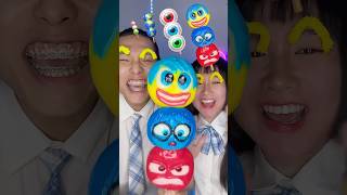 Giant Dango Emoji Challenge ASMR 🍡🥵Inside out 2 asmr mukbang funny [upl. by Aihseuqram642]