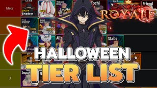 Tier list จัดอันดับตัวละคร อัปเดตฮาโลวีน ตัวไหนเก่งบ้าง  Anime Royale [upl. by Trammel]