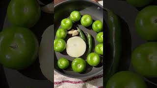 The Best Salsa Verde  Full Recipe Linked In Bio plantbased mexicanfood tomatillo [upl. by Arihsan]