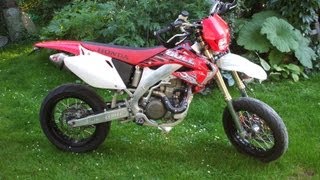 Honda CRF 450  Akrapovic  Supermoto  no KTM [upl. by Avraham]