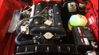 Alfa Romeo Spider 20ltr Hesshaus Engine quotFirst Run after rebuildquot [upl. by Ahsir280]