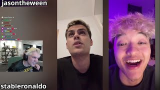 StableRonaldo amp Jasontheween Wishes xQc quotHappy Birthdayquot [upl. by Neural]