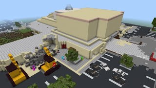 Minecraft Bedrock editon Valley view mall Dallas Demolition [upl. by Ennair]