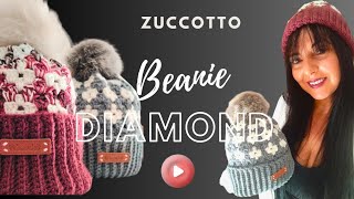 Cappello  Zuccotto uncinetto con motivo Diamond 💎 uncinettofacile uncinettocreativo [upl. by Carnes]