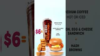 Dunkin Donuts New Value Meal shorts [upl. by Modla]