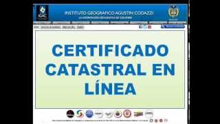 TUTORIAL CERTIFICADO CATASTRAL EN LÍNEA Introducción [upl. by Eikcin]