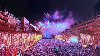 Paris Happy New Year 2024 spectacle by Arc de Triomphe [upl. by Nolana]