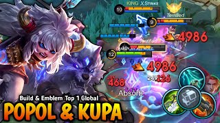 WTF DAMAGE TRY THIS NEW 1 HIT BUILD amp EMBLEM FOR POPOL AND KUPA  POPOL AND KUPA JUNGLER GAMEPLAY [upl. by Ydniahs]