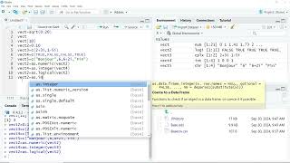 Les différents types de structures et variables de données dans R [upl. by Ashlin793]