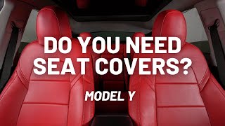 Premium Seat Cover Installation Guide for Tesla Model Y  TESBROS [upl. by Aneeuq273]