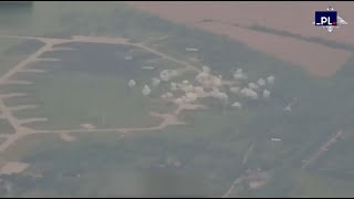 Rusia publica imágenes sobre destrucción de aviones SU27 de Ucrania en aeródromo de Mirgorod [upl. by Ysteb581]