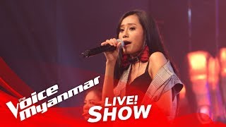 Sandy quotRockabyequot  Live Show  The Voice Myanmar 2018 [upl. by Adamik152]