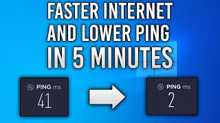 HOW TO GET LOWER PING AND SPEED UP YOUR INTERNET  WINDOWS 1011  2022 [upl. by Orips770]