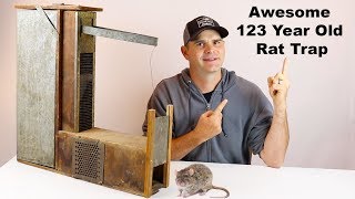 Catching Rats With a 123 Year Old Trap Invented By A Mechanical Genius Mousetrap Monday [upl. by Kessler771]