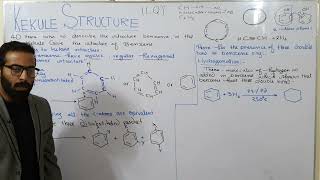 Kekule structure of benzene  aromatic hydrocarbons  ch9  12th class chemistry [upl. by Enelime529]