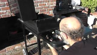 SmokeMiester Pellet BBQ Smoker Weber side installation lighting amp clean up [upl. by Dotti]