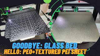 Upgrading the glass bed to PEO  PEI sheet on the ender 3 max ender3max 3dprinting [upl. by Taam866]