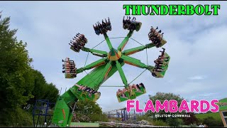 Thunderbolt Ride At Flambards Theme Park Cornwall UK [upl. by Helbonna]