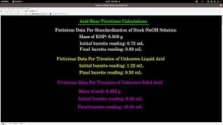 Practice Problem Titration Calculations [upl. by Brnaby686]