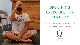 Breathing exercises for fertility Prana Yama yoga breathing [upl. by Marji]