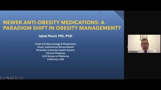 NEWER ANTIOBESITY MEDICATIONS A PARADIGM SHIFT IN OBESITY MANAGEMENT BY Prof Dr Iqbal Munir UAE [upl. by Anawik]