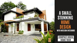 Small Modern Kerala Home design  3 BHK 2000 sqft budget house Graphite Design Homes [upl. by Hadrian60]