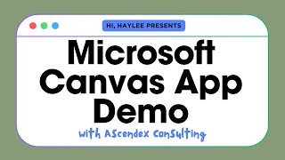 Ep 14  Microsoft Power Apps Canvas App Demo [upl. by Garwood]