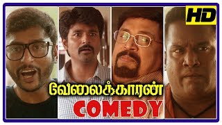 Velaikkaran comedy scenes  Sivakarthikeyan Comedy  RJ Balaji comedy  SathishRobo shankar Comedy [upl. by Hctud777]