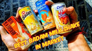 Best Badam Milk Shake In Market  AmulHersheysCavinsMtr  Food Comparison Done With Hungrytrip90 [upl. by Ananna]