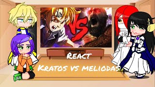 deuses e valkirias React a kratos vs meliodas [upl. by Aelegna]