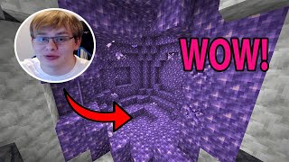 Gamers Reaction to First Seeing Amethyst in Minecraft 117 Cave Update [upl. by Siblee]