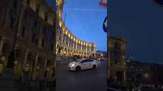 Palazzo Esedra in Rome Italy palace italy rome travel [upl. by Aizan644]