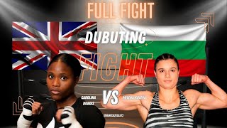 Carolina Dubois vs Milena Koleva Debut Fight Highlights boxing women fighter [upl. by Ainnek]