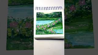 Dreaming’ artwork easyart art explore fyp painting gouache gardenpainting [upl. by Auvil859]