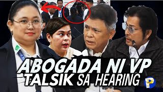 ABOGADA ni VP Sara Duterte pinatalsik sa house hearing sa hindi pagtake ng oath [upl. by Eciral]