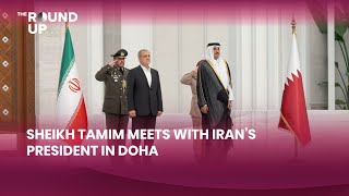 Sheikh Tamim Meets With Iran’s President In Doha [upl. by Alyel640]