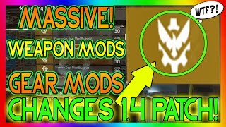 MASSIVE Gear MOD Changes 14 PATCH  The Division  NEW WEAPON MODS  NEW Gear MODS  PTS 14 [upl. by Ynttirb636]