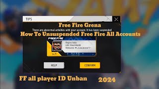 free for all account unban  free fire account unban kaise kare  how to unban free fire account [upl. by Genesia]