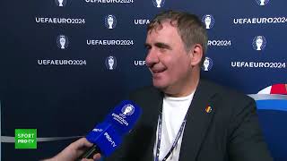 Gheorghe Hagi după calificarea României în optimi la Euro 2024 [upl. by Florette]