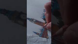 Drawing London  Cityscape Art shorts [upl. by Akemrehs]