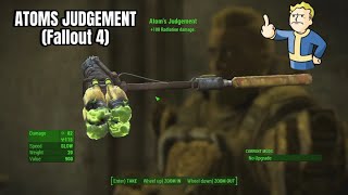 Fallout 4 LEGENDARY WEAPON PICKUP “ATOM’S JUDGEMENT” IS IT WORTH IT USING [upl. by Lerraf]