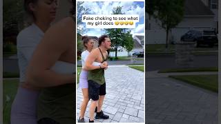 fake choking prank🤣 funnyprank prank scareprank [upl. by Nelleyram330]