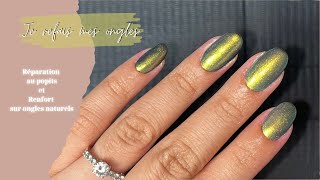 Réparation au popits et petits ongles chrome ✨ Je refais mes ongles [upl. by Raine872]