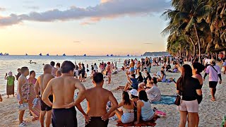 This is BORACAY White Beach on February 17 2024 Daming Tao From Station 3 to Station 1 [upl. by Nylla]