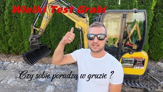 GRABIE DO KOPARKI  Testujemy Grabie  Yanmar sv26 Kopareczka Zamość [upl. by Ulah41]