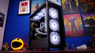 NZXT H7 Flow RGB build guide with push pull fan wiring logic and Kraken Elite cooler [upl. by Refennej961]